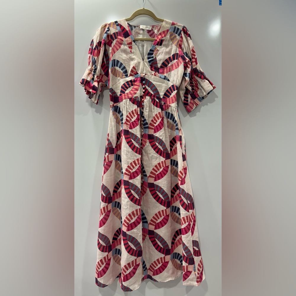DEA KUDIBAL LINEN DRESS SIZE XS